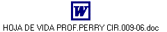 HOJA DE VIDA PROF.PERRY CIR.009-06.doc