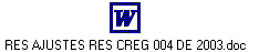 RES AJUSTES RES CREG 004 DE 2003.doc