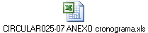 CIRCULAR025-07 ANEXO cronograma.xls